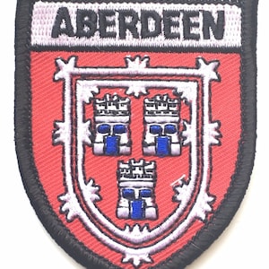Aberdeen Scotland Embroidered Patch (AO62A)