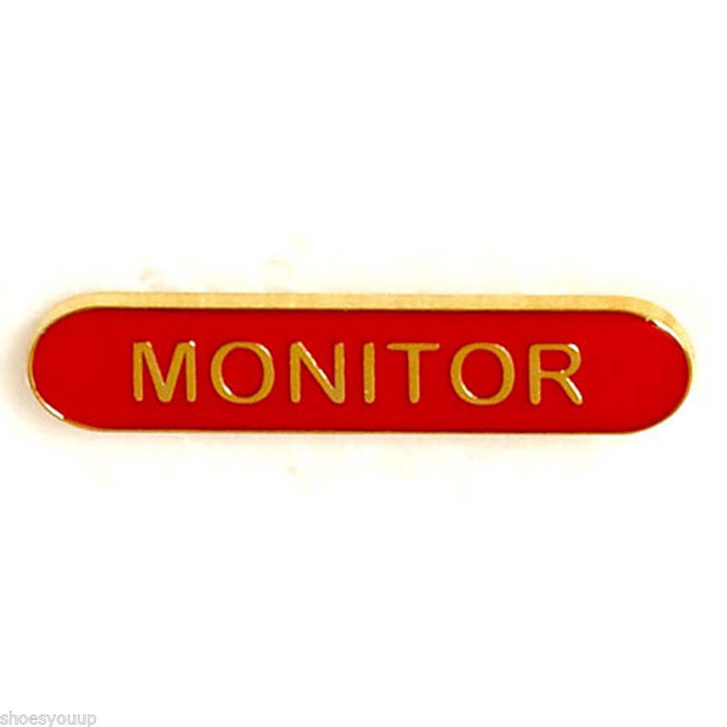 Red Monitor Badge Ideal for Schools Available in 4 Colours Etsy UK