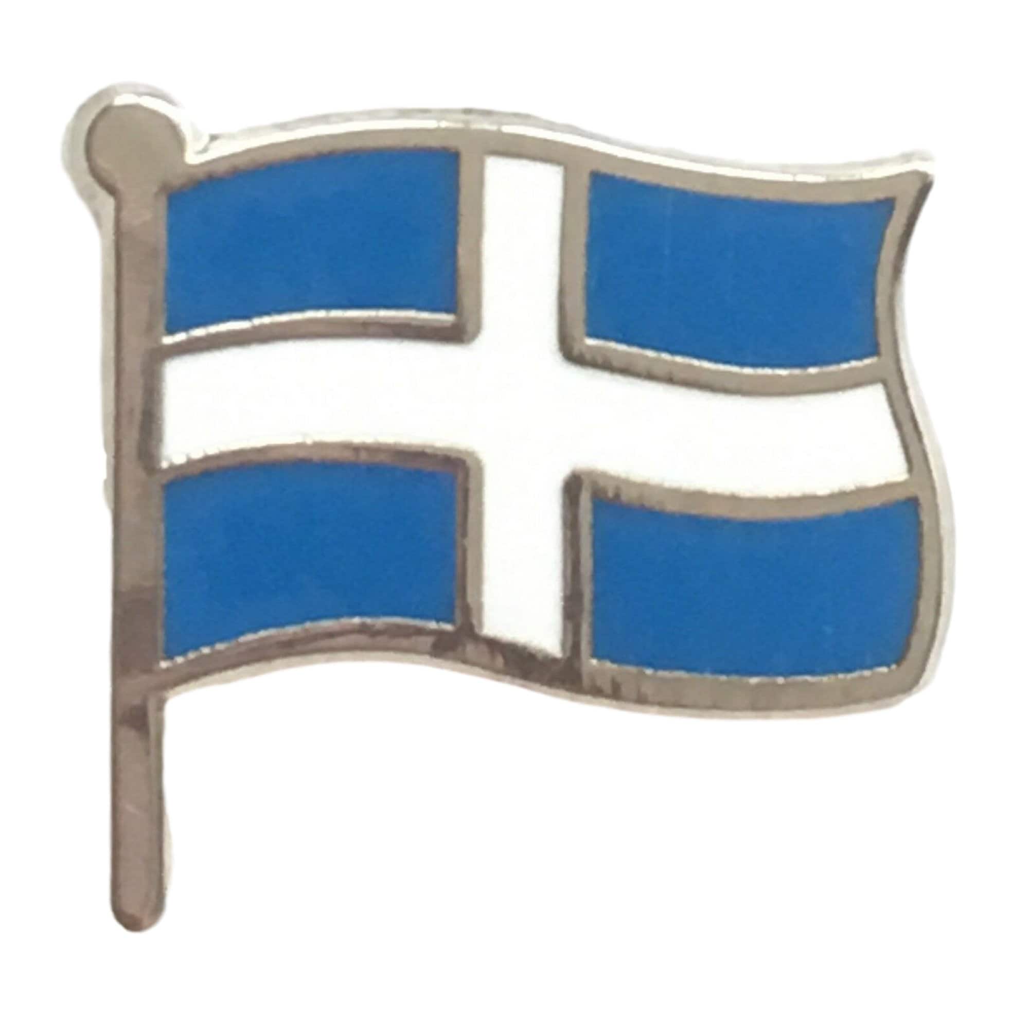 Shetland Blue Flag Lapel Pin - Etsy