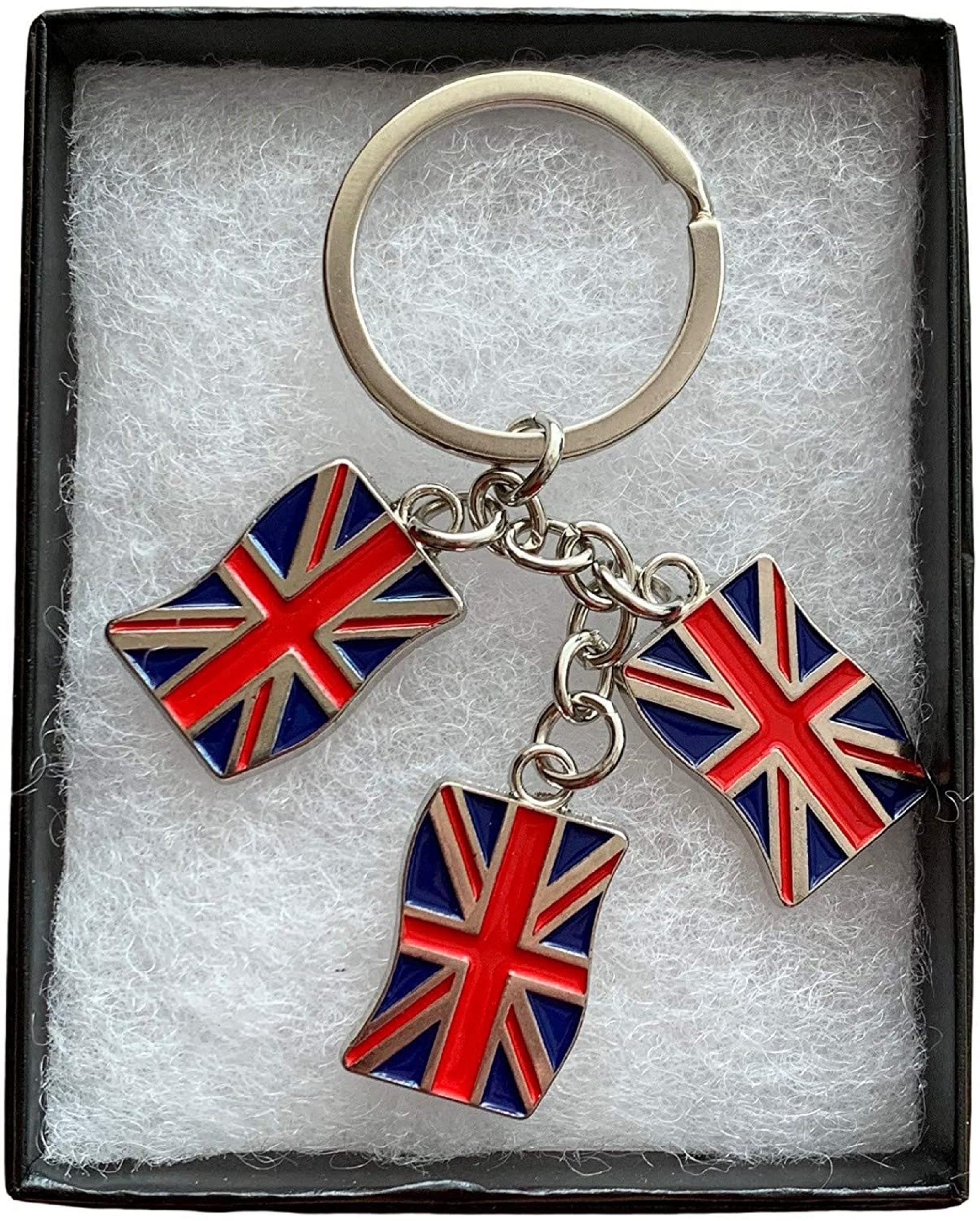Emblems-Gifts Personalised KR1906 Union Jack Flags Metal Key | Etsy