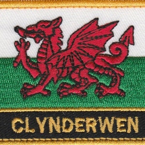 Clynderwen Wales Cymru Town & City Embroidered Sew on Patch Badge