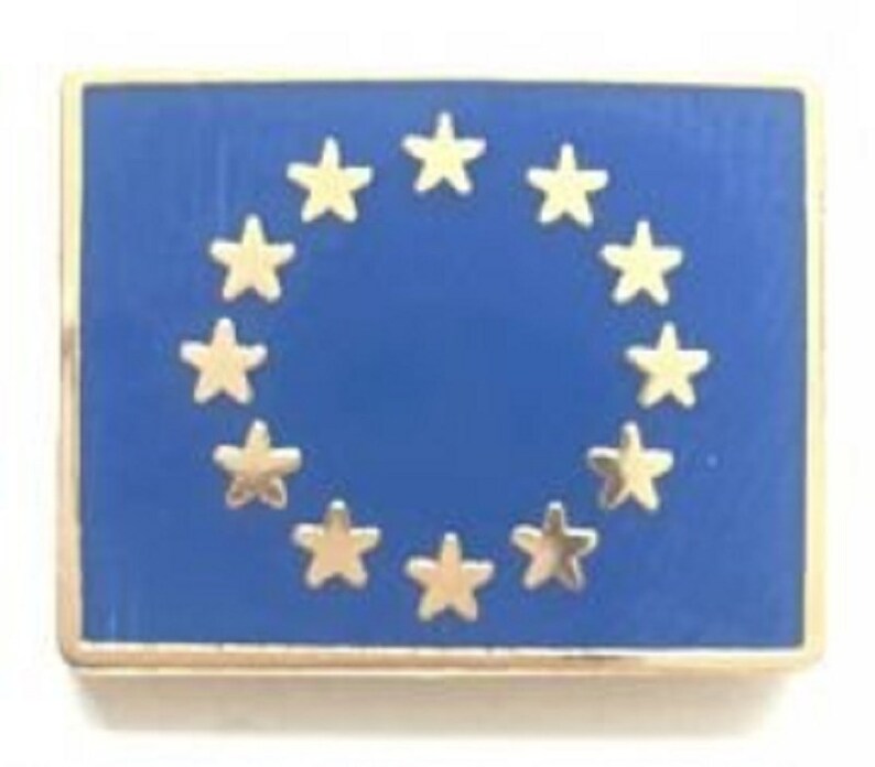 EUROPEAN UNION EU EUROPE FLAG ENAMEL LAPEL PIN BADGE GIFT