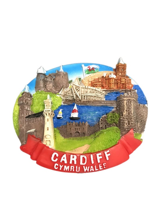 Cardiff Welsh Souvenir Magnet