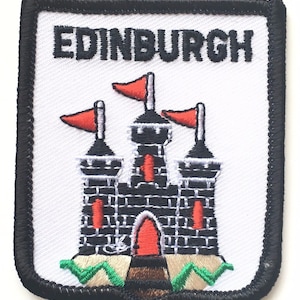 Edinburgh Castle Scotland Embroidered Patch (AO99)