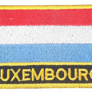 Luxembourg  Embroidered Sew or Iron on Patch Badge