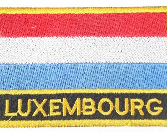 Rückenpatch Rückenaufnäher Nr.80 Luxemburg Colour Aufnäher Embleme 