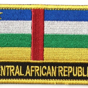 Zentralafrikanische Republik bestickt Nähen oder Aufbügler Abzeichen