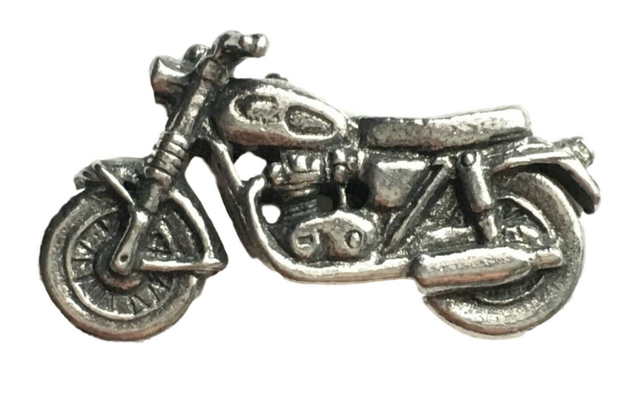 Classic Motorcycle Handcrafted In Solid Pewter Lapel Pin Badge Etsy