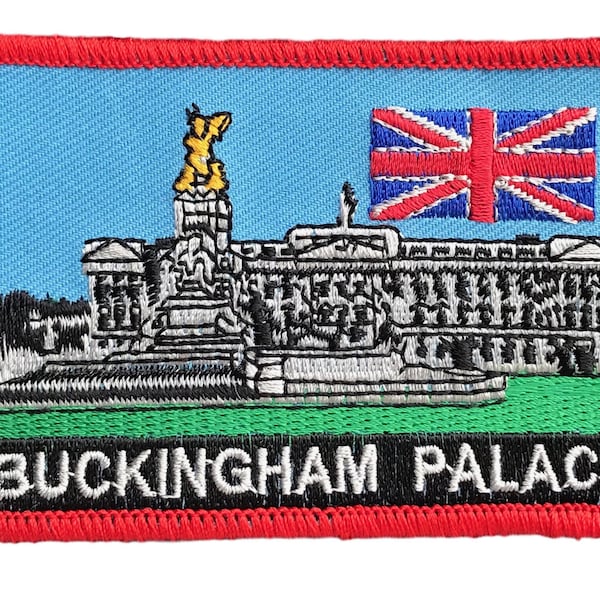 Buckingham Palace London England Embroidered Sew On Patch (T)