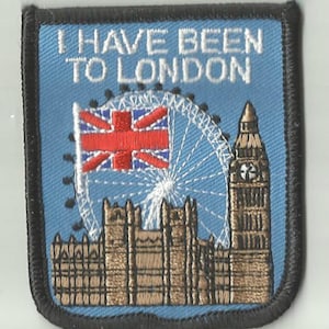 J'ai été à l'insigne de patch brodé du monde de Londres
