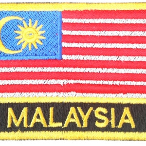 Malaysia bestickt Nähen oder Aufbügler Abzeichen