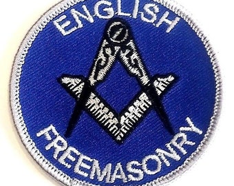 English Freemasonry Embroidered Patch