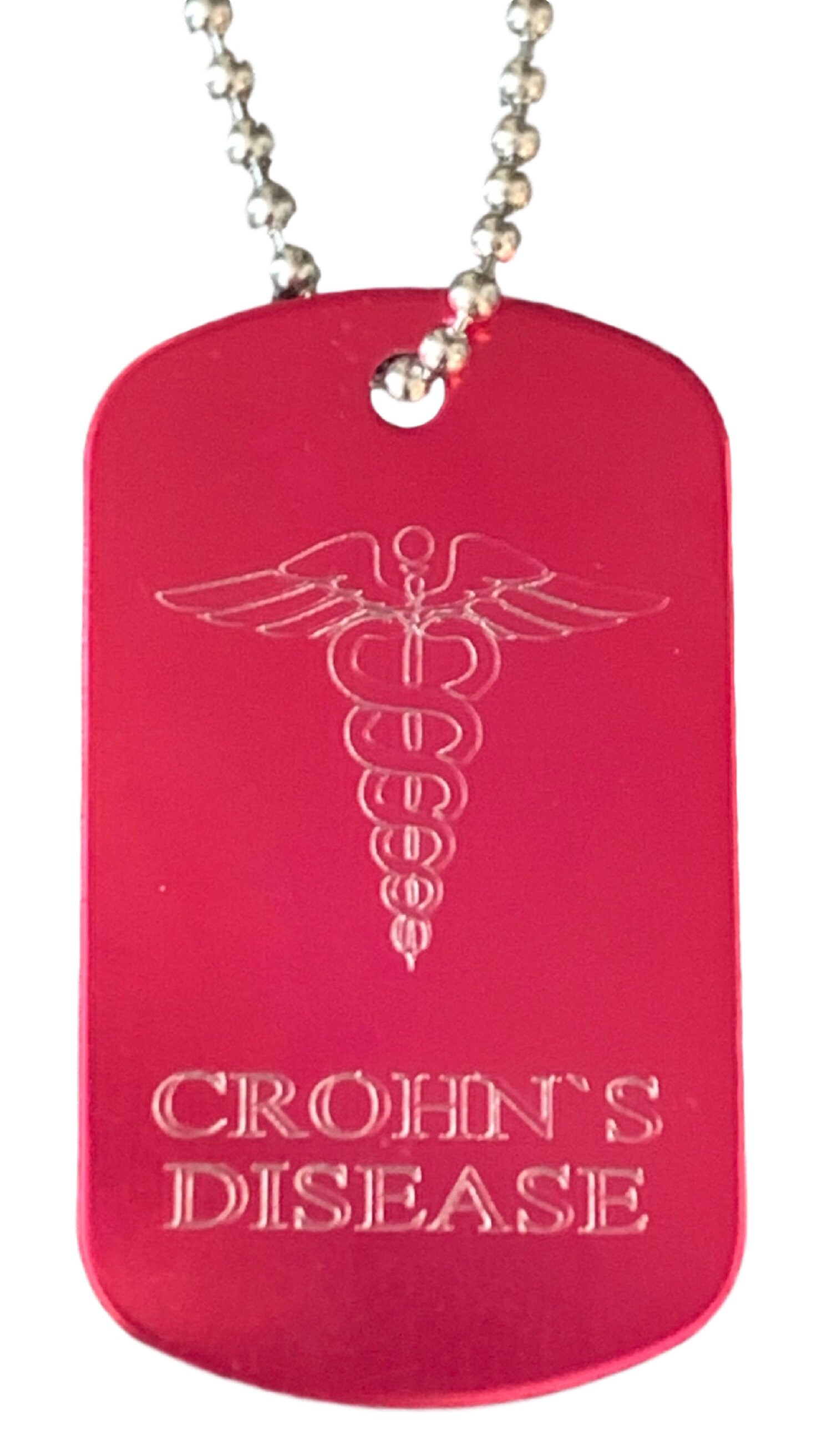 Personalised Crohn's Disease SOS Medical Alert ID Tag Etsy