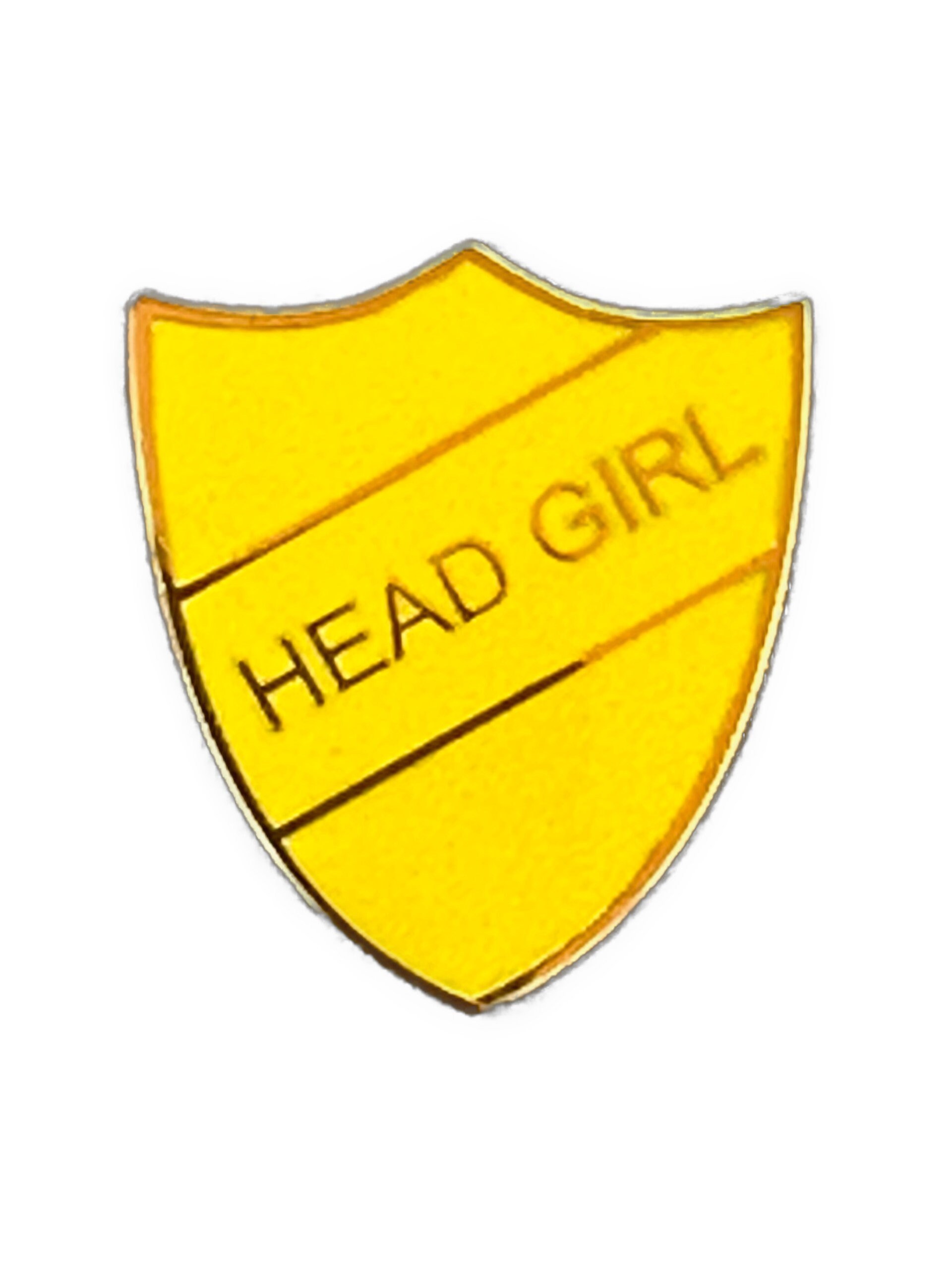 School Head Girl School / College Yellow Enamel Lapel Pin Badge