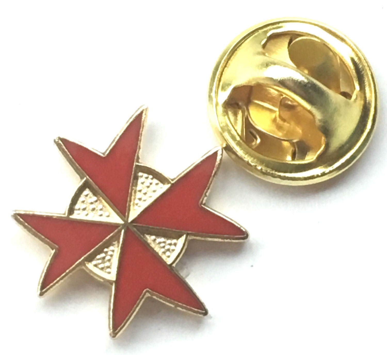 Masonic Freemason Knights of Malta Sml Round Enamel Lapel Pin Badge In Gift Box Masonic Freemason Knights of Malta Sml Round Enamel Lapel Pin Badge In Gift Box