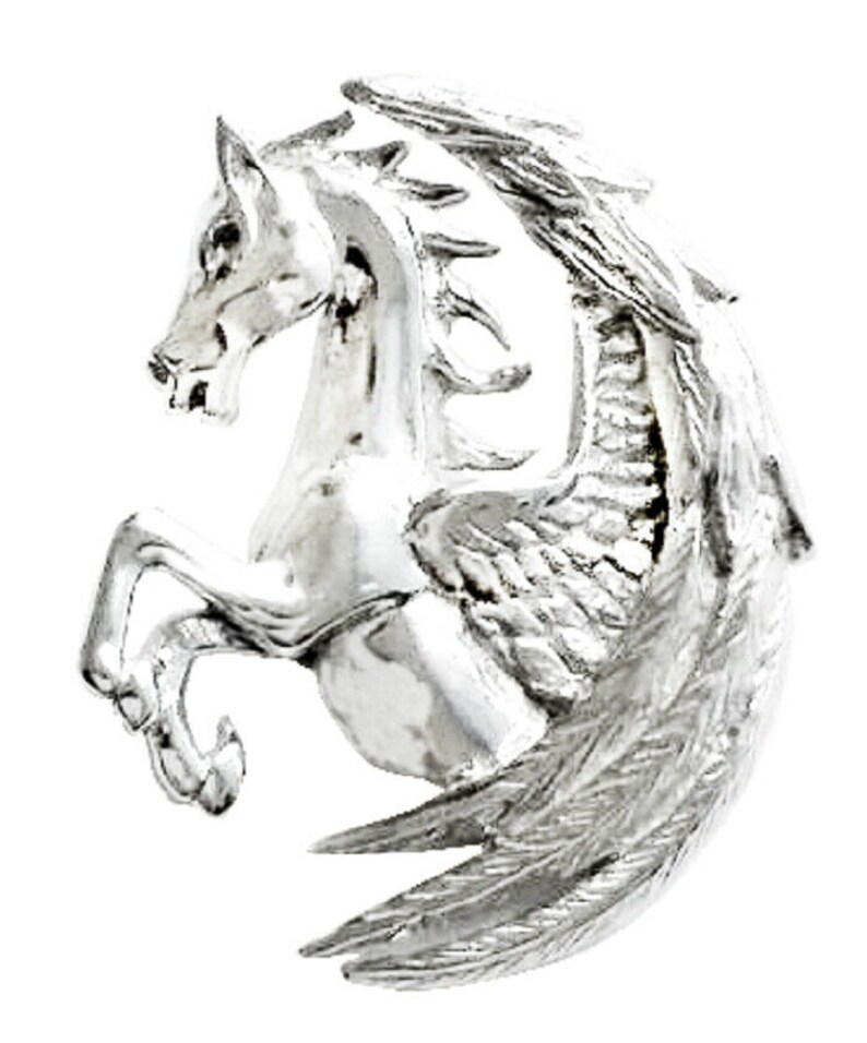 Pegasus Fortuna Sterling Silver Pendant By Anne Stokes COM14