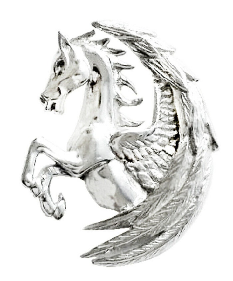 Pegasus Fortuna Sterling Silver Pendant By Anne Stokes COM14