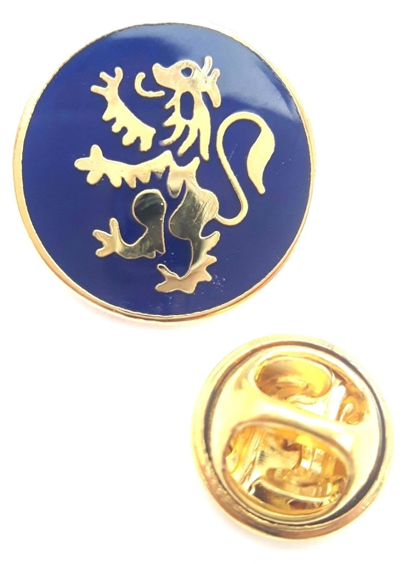 Scotland Lion Rampant Enamel Lapel Pin Badge T206 Etsy