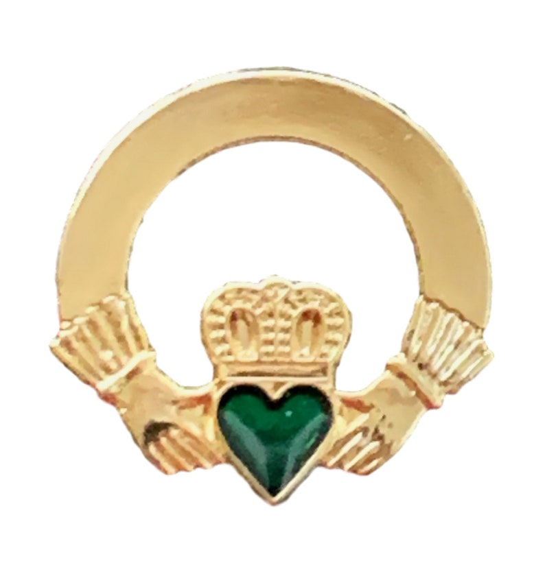 Ireland Badge Claddagh gilt Enamel Lapel Pin Badge T1062 Etsy