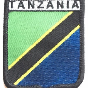 Tanzania Flag World Embroidered Patch (A444)