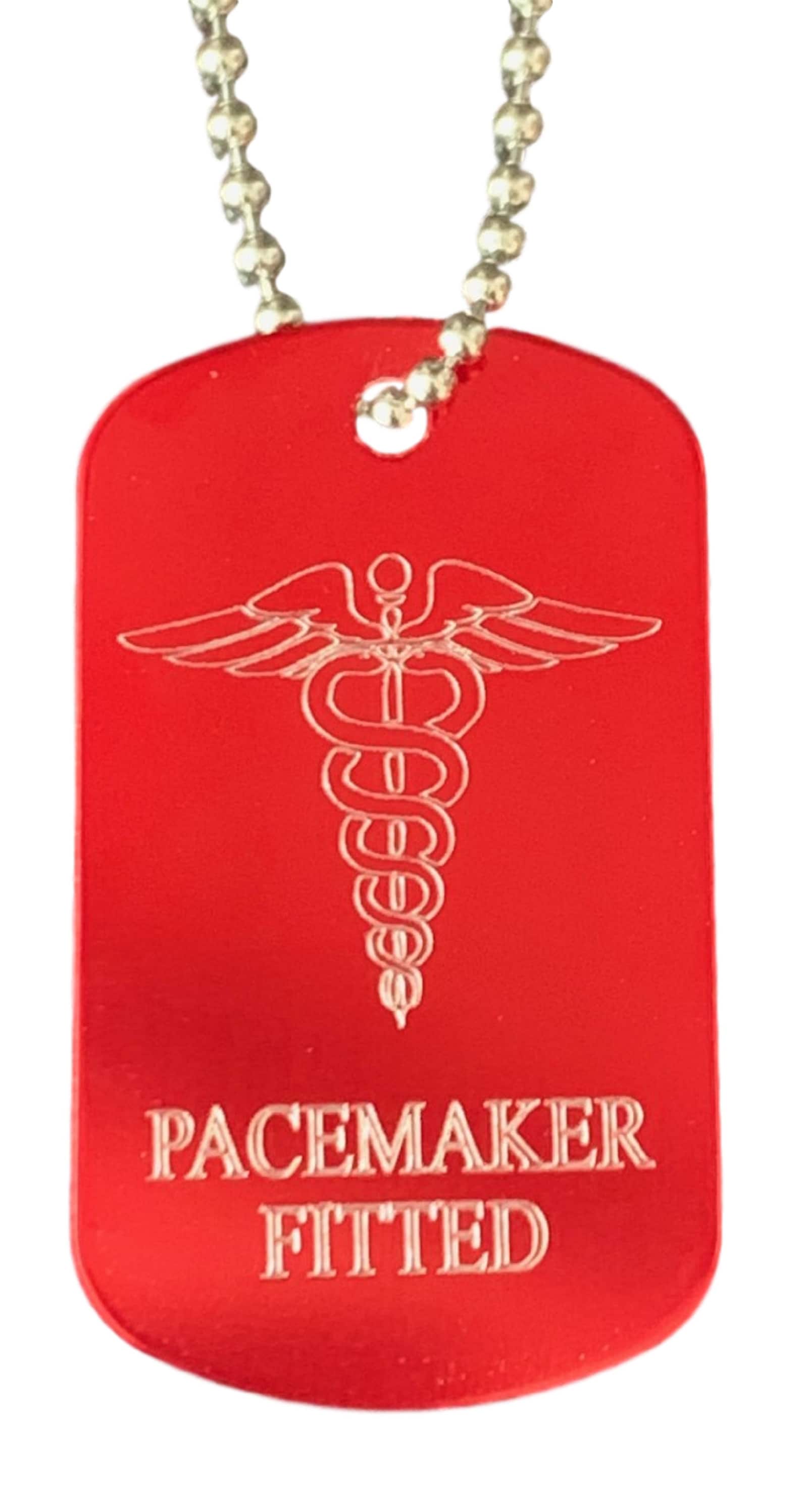 Personalised Pacemaker Fitted SOS Medical Alert ID Tag Steel | Etsy