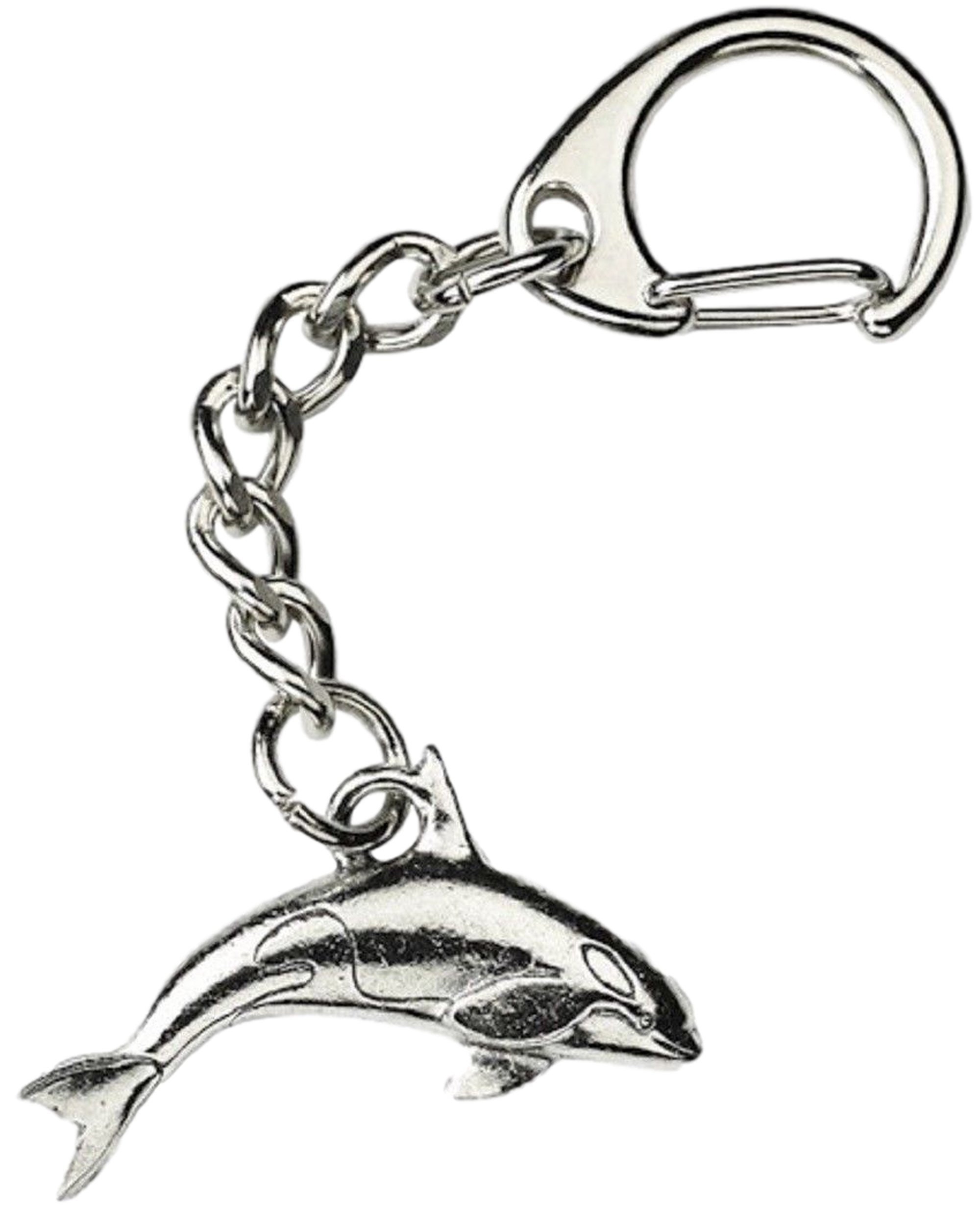 Orca Wal Gefertigt aus UK Zinn Schlüsselanhänger Wa 
