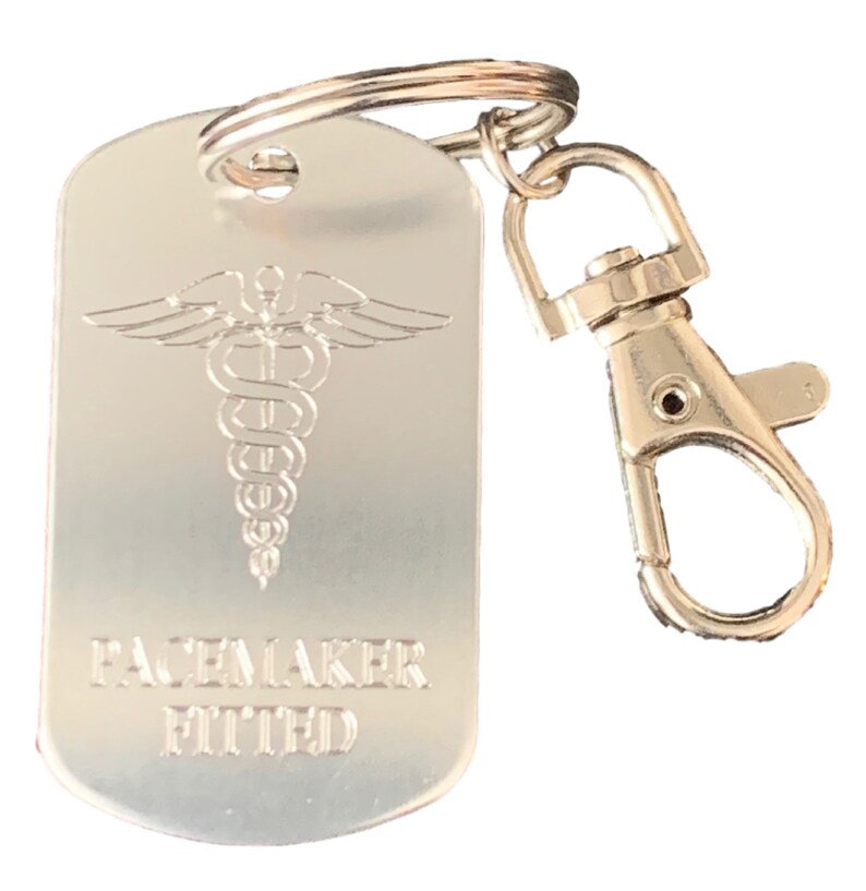 Personalised Pacemaker Fitted SOS Medical Alert ID Tag Key - Etsy UK