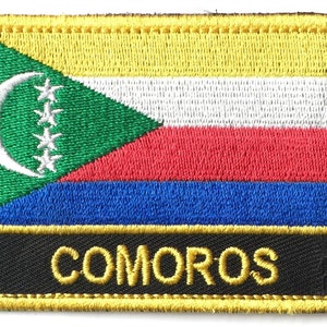 Comoros  Embroidered Sew or Iron on Patch Badge