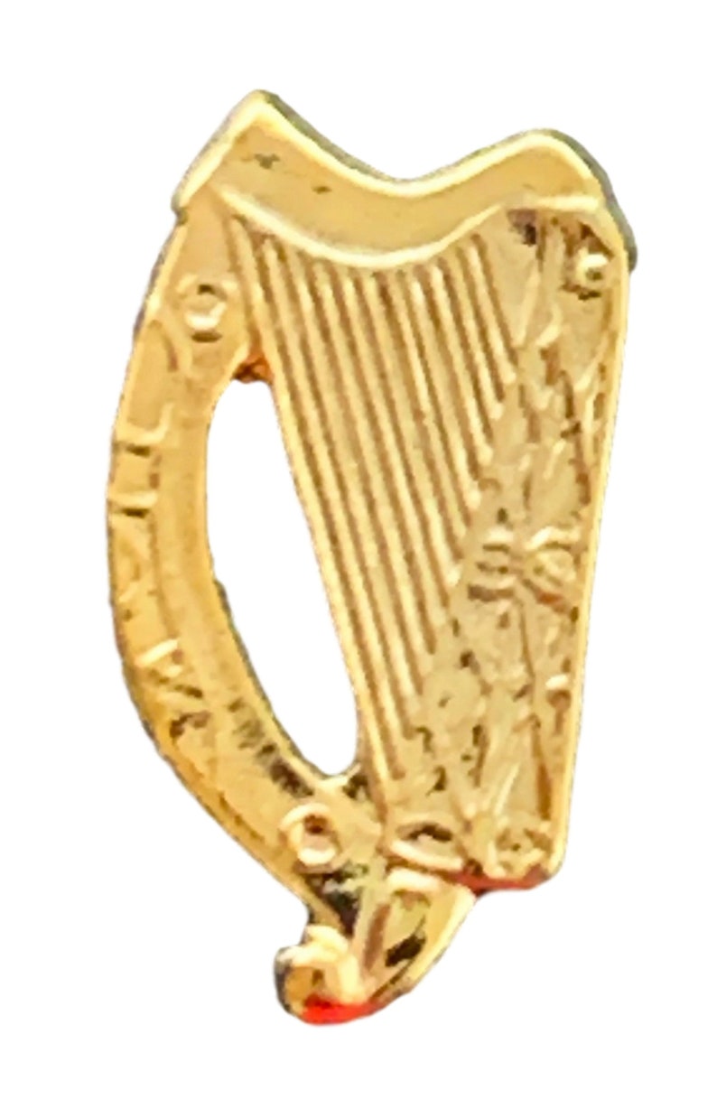Ireland Irish Harp gilt Quality Lapel Pin Badge FG049 Etsy