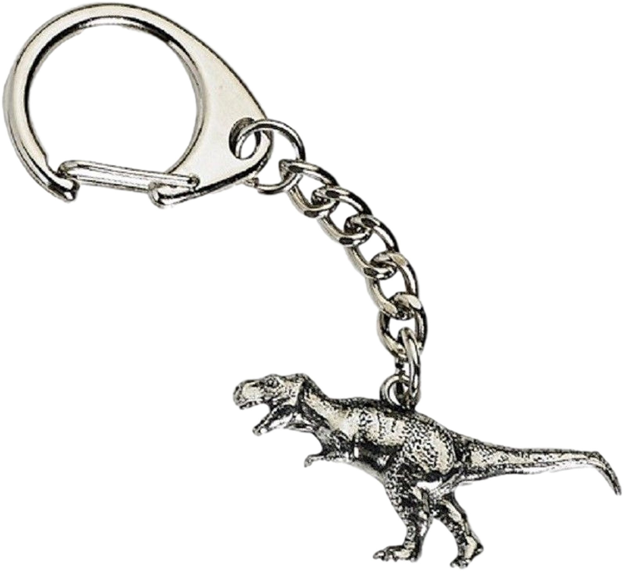 Trex Dinosaur Key Ring and Pin Badge Boxed Gift Set Etsy UK