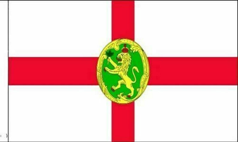 Guernsey Sleeved Flag suitable for Boats 45cm x 30cm Alderney