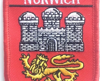 Norwich Coat Of Arms Flag  Embroidered Patch (A321 )