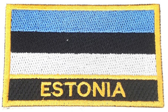 Estonia Embroidered Sew or Iron on Patch Badge