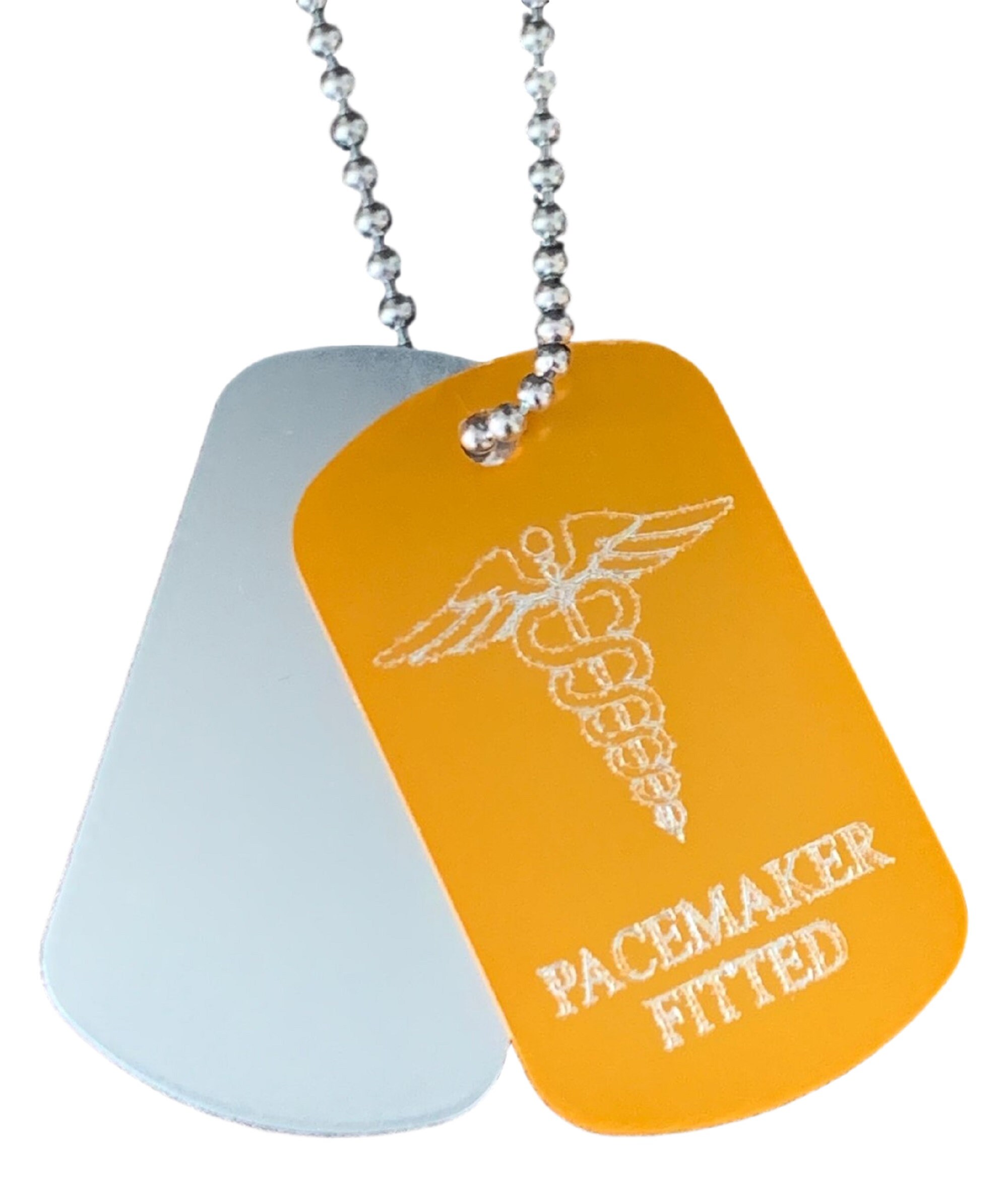Personalised Pacemaker Fitted SOS Medical Alert ID Tags | Etsy