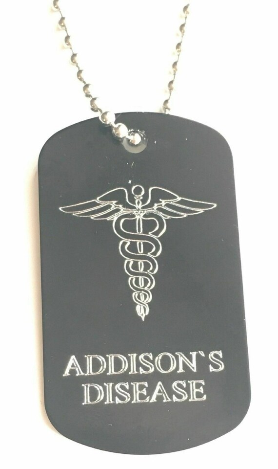 addison's disease medical alert necklace