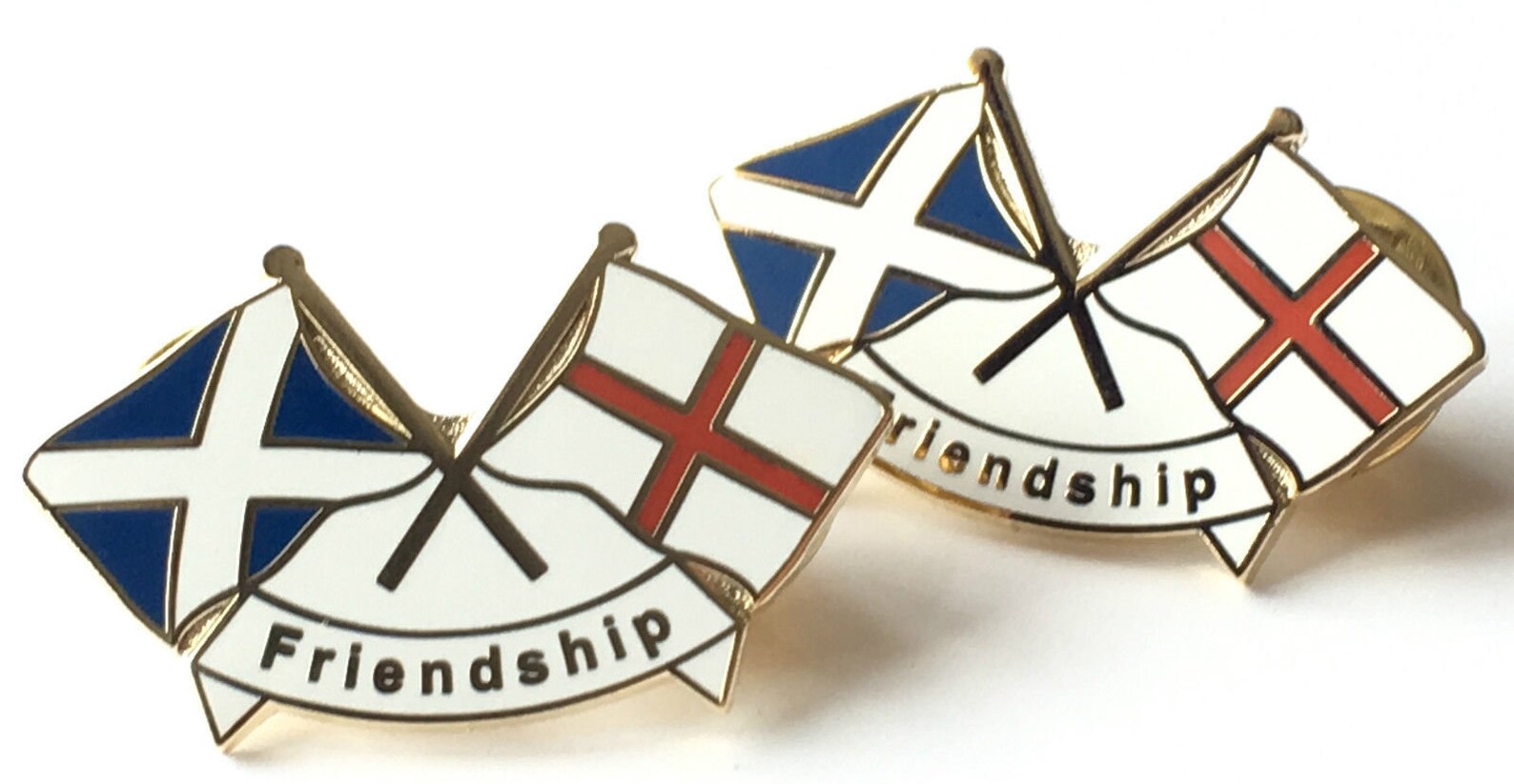 2 X Scotland & England Friendship New Design Enamel Lapel Pin Etsy