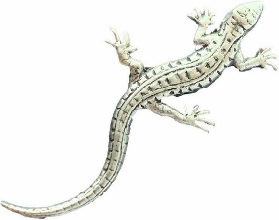 Lizard Pewter Lapel Pin Badge XTSPBC08 