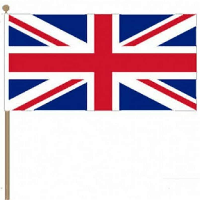 Wooden Table Desk Flag Set Union Jack /& Wales Friendship Flags 9 x 6