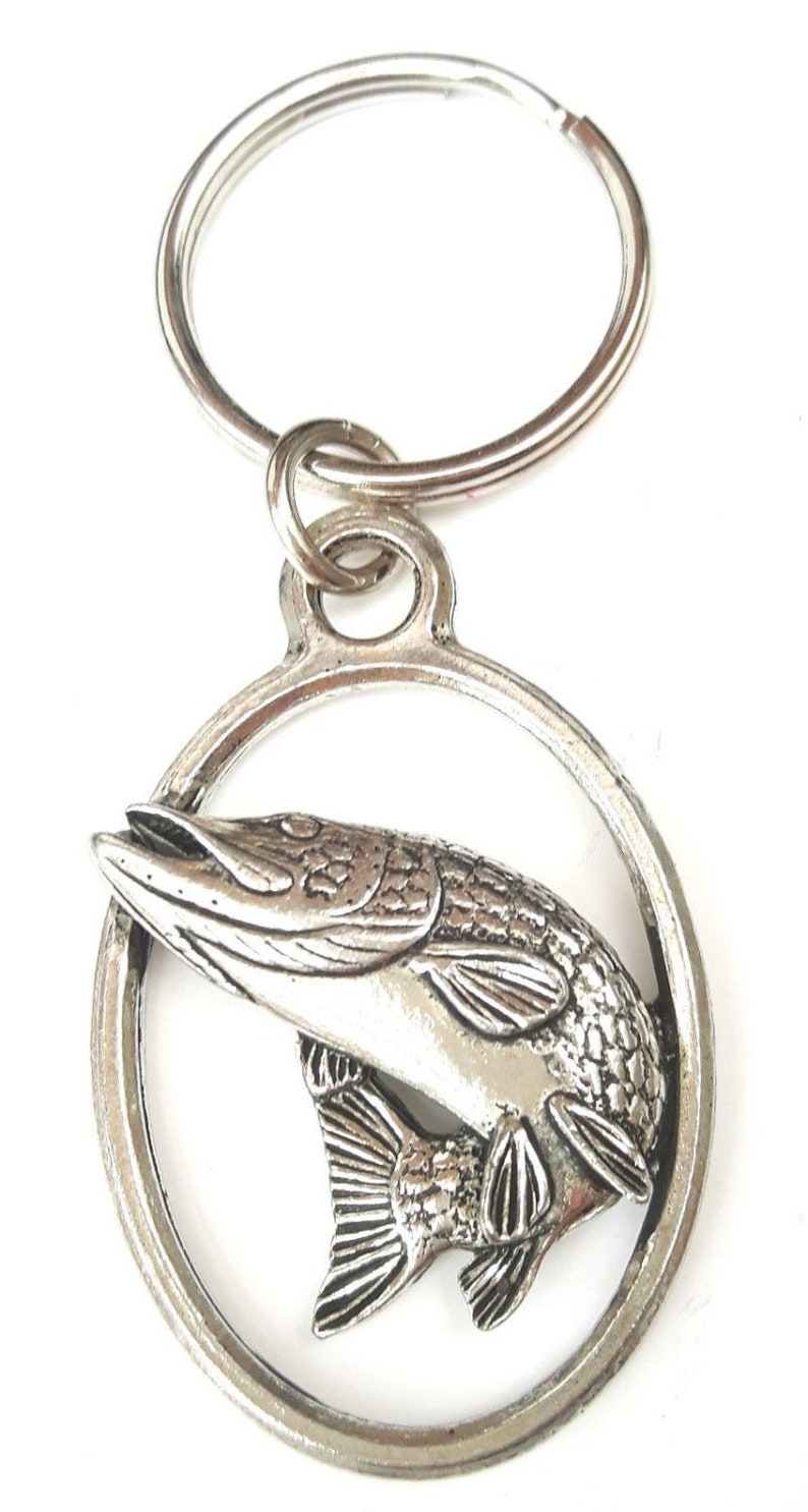 Carp Key Ring Handcrafted from Solid Pewter In the UK