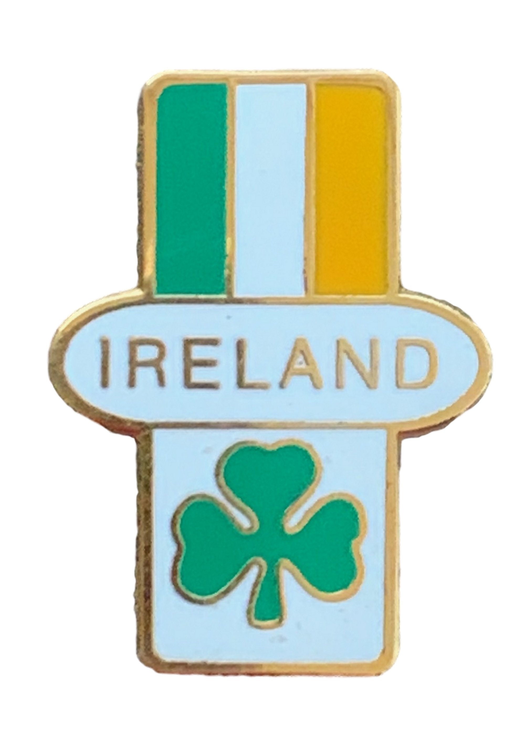 Ireland Tricolour Shamrock Irish Quality Enamel Lapel Pin Etsy