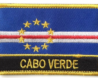 Cabo Verde  Embroidered Sew or Iron on Patch Badge