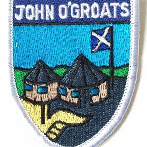 John O Groats Scotland Embroidered Patch (AO63D)