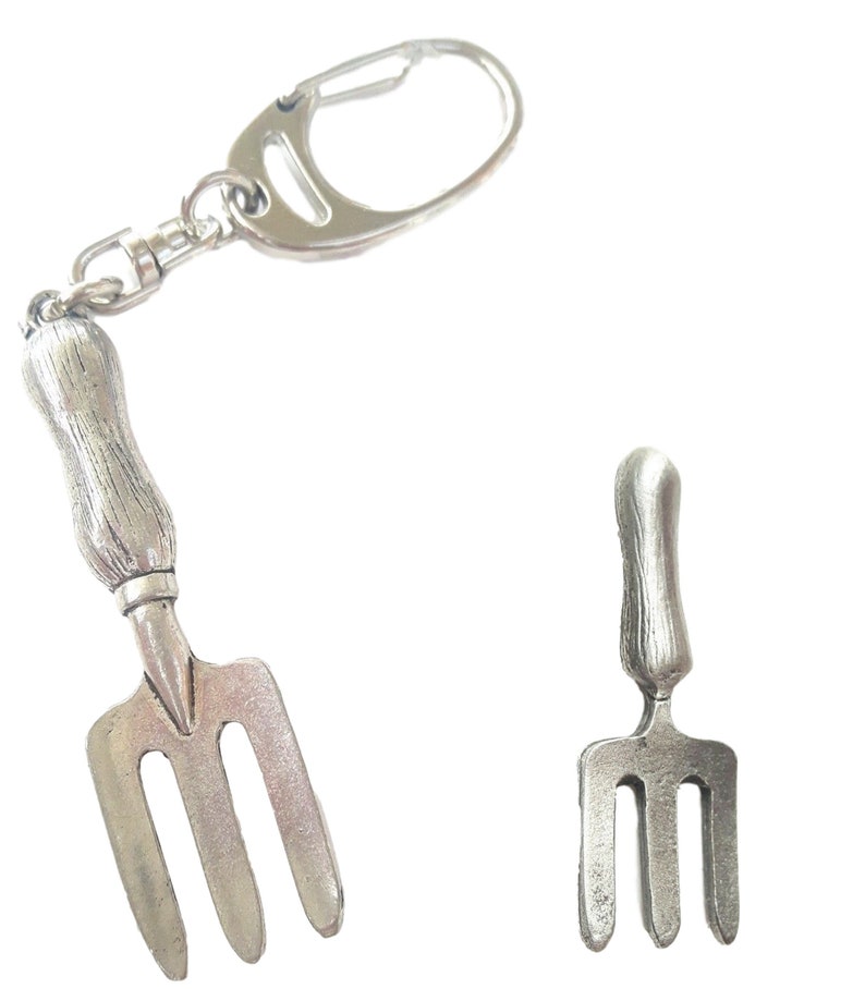 Garden Set Pin Badges And Key rings Boxed Gift Sets Handcrafted In UK Pewter