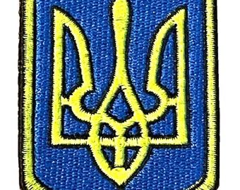 Ukraine Coat Of Arms Embroidered Patch Badge Sew on or Iron on (A)