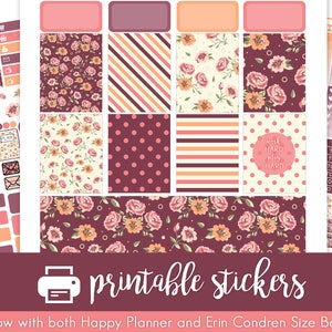 Printable Planner Stickers September Weekly Kit Shabby Chic Autumn ...