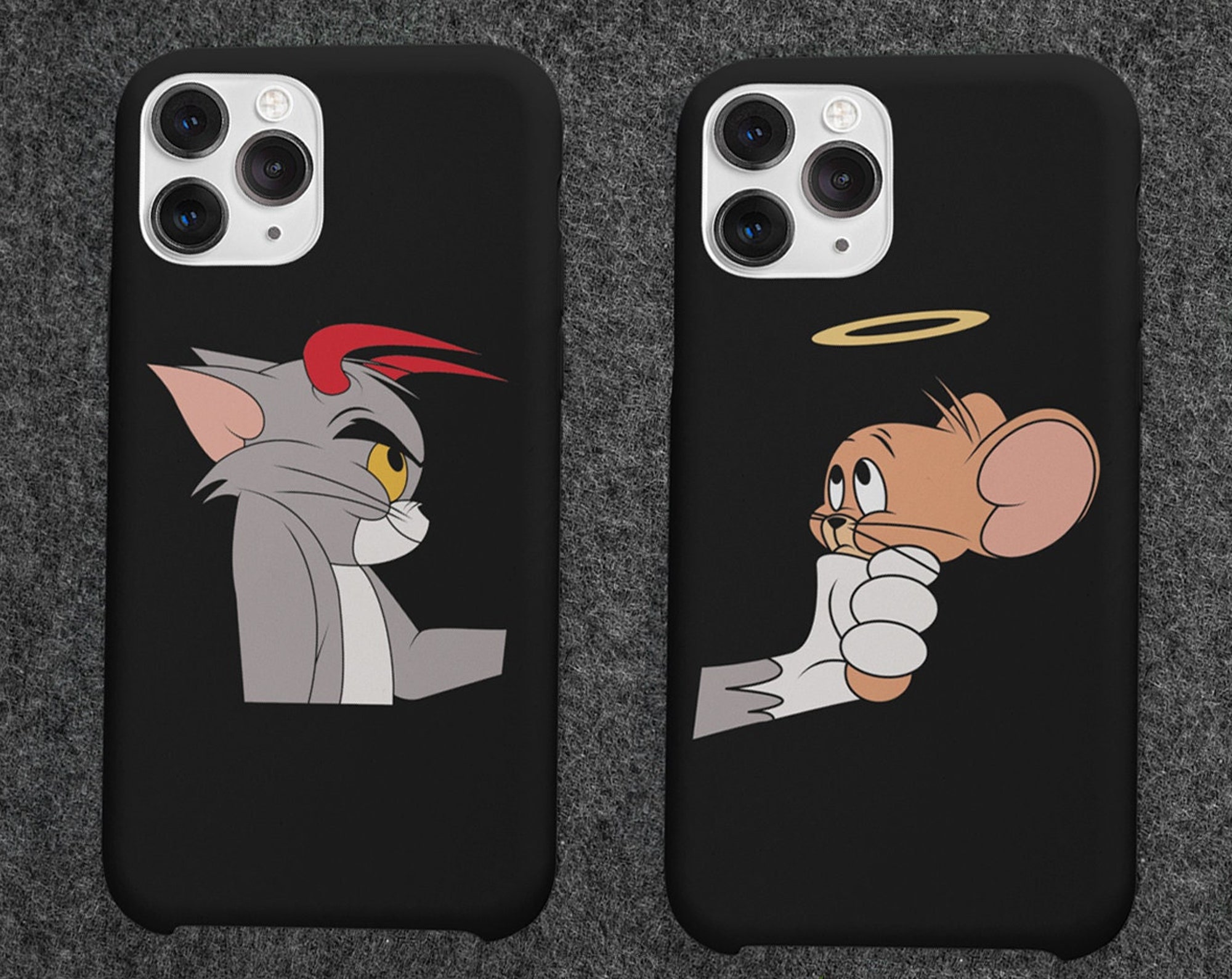 Tom and Jerry  iPhone Case Retro Couple Phone Case Nipsey Off White Hype Design Silicone