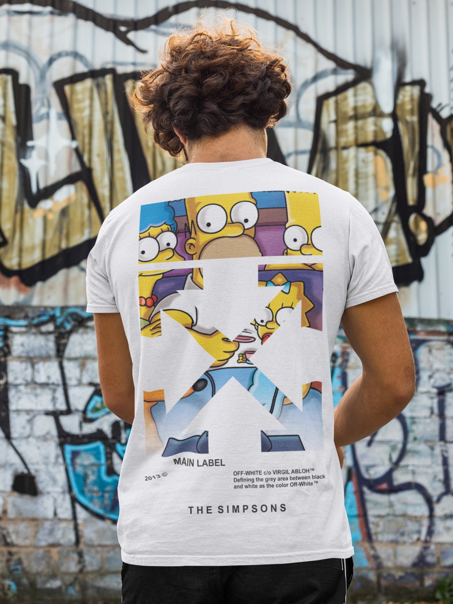 off white simpsons black