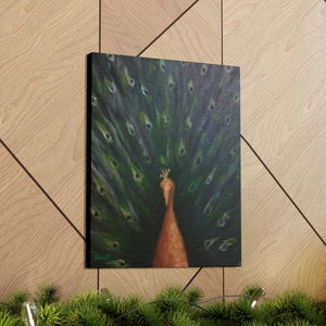 Peacock Canvas Gallery Wraps