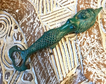 Mermaid  Bottle Opener Siren of the Sea Nautical Themed Barware Cottage Beach decor Solid Bronze Metal lost wax cast