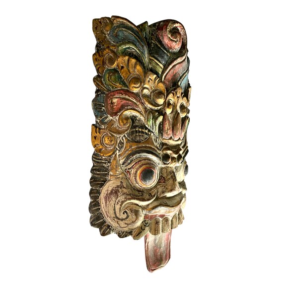 Hand Carved & Painted Bomo Garuda - Head-dress and Beard Hand Carved & Painted Bomo Garuda - Head-dress and Beard